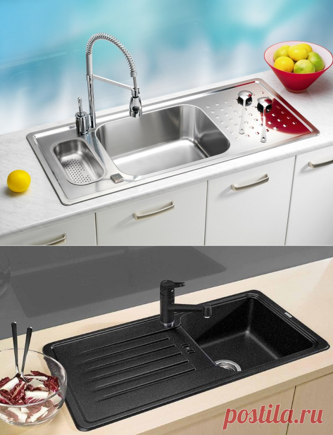Размеры и формы кухонных моек: узкие и стандартные варианты в интерьере