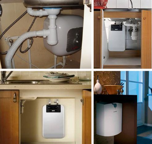 Куда пристроить проточный водонагреватель в маленькой квартире :: инфониак
