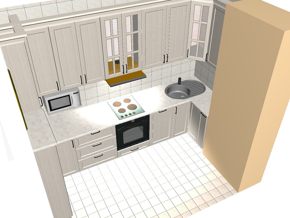 Ремонт своими руками и дизайн угловой кухни 5,5 кв.м (18 фото)