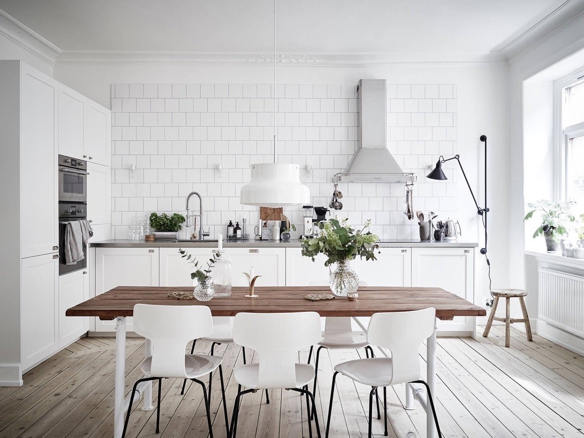 Кухня в скандинавском стиле: 9 особенностей, 4 идеи и 113 фото