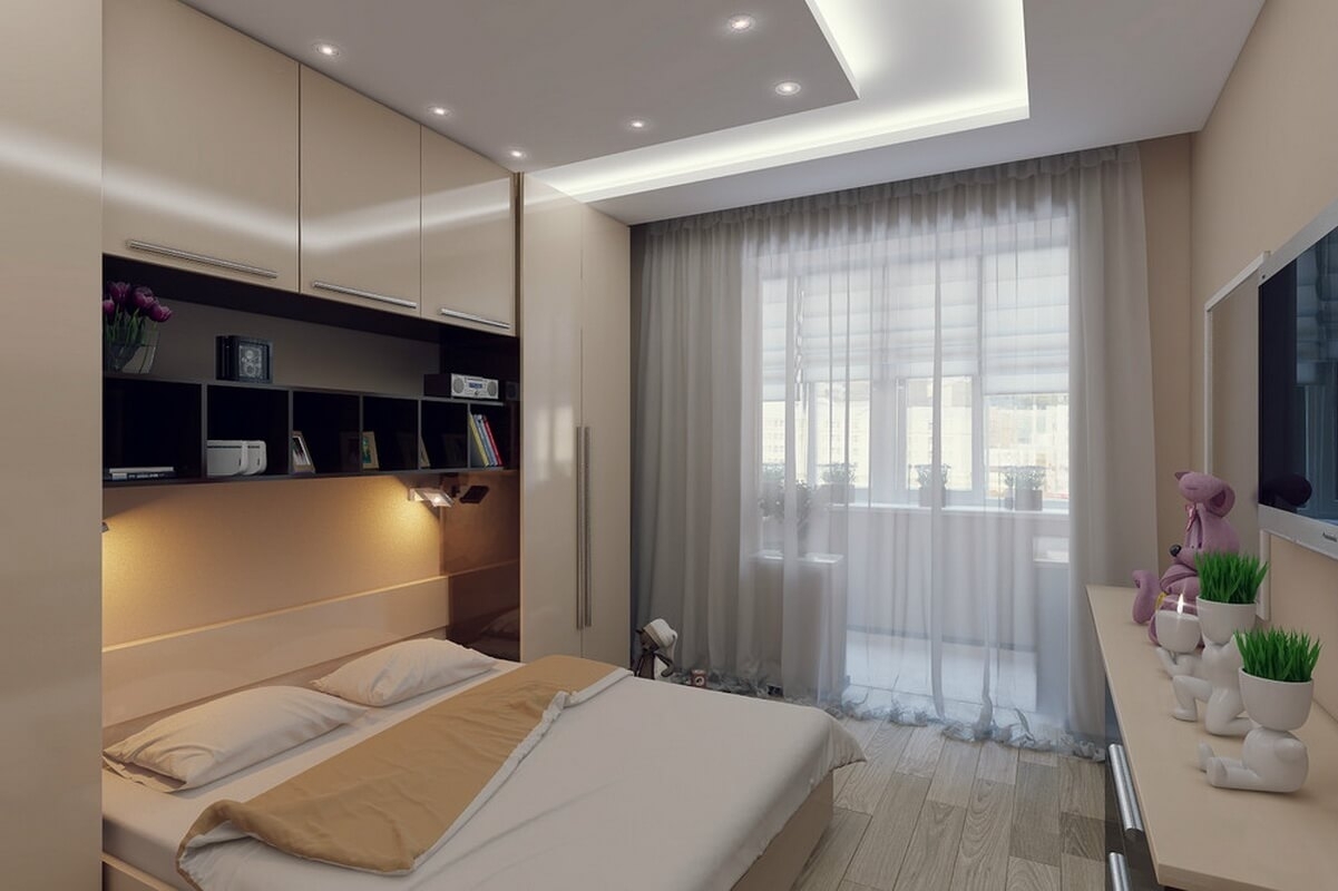 Дизайн маленькой спальни 7 кв м (20 фото) лучших идей и фото