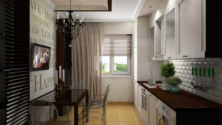 Дизайн кухни 14 кв м с выходом на балкон и диваном, примеры кухни-гостиной
 - 30 фото