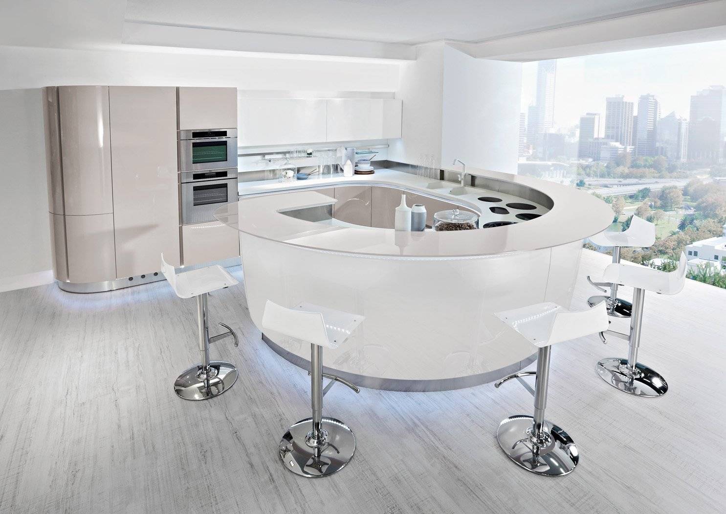 Круглые столы для кухни: 50 фото в интерьере, современные идеи оформления