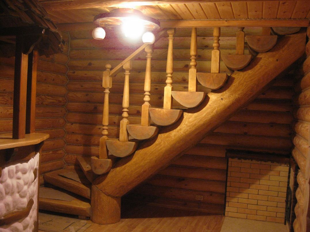 Лестница своими руками из дерева