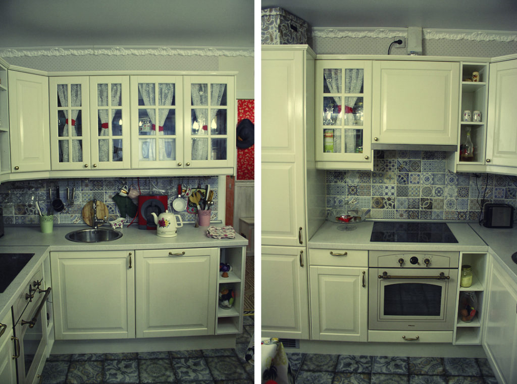 Перекраска кухонных фасадов своими руками фото до и после