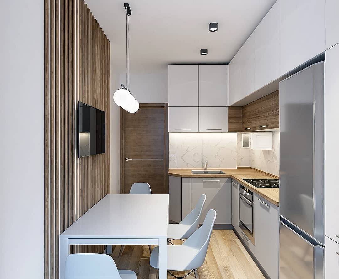 Как создать гармоничный дизайн маленькой кухни 8 кв м?