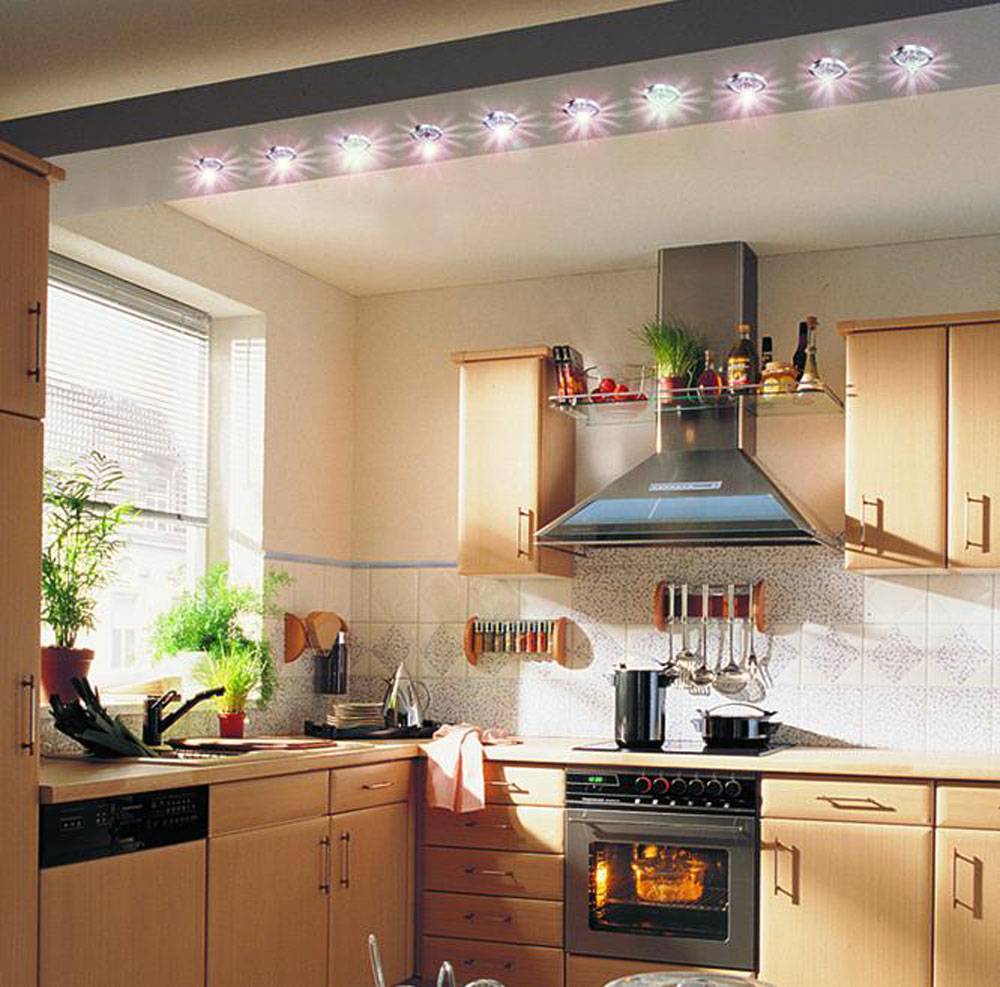 Потолочные светильники на кухню: 40 фото идей кухонного освещения, люстры и светильники