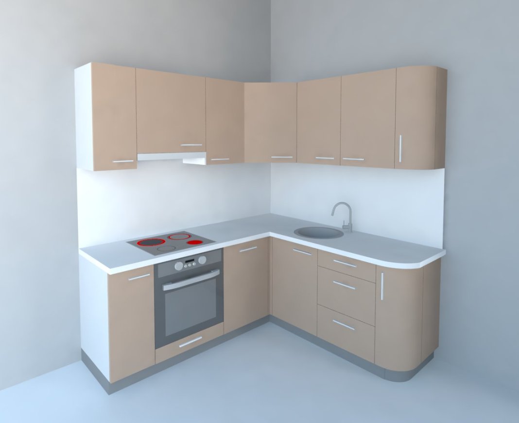 Варианты дизайна угловых кухонь