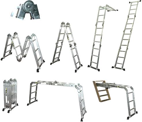 Лестница-трансформер 4х4: 4х5 и 4х6, 4х3 rigger 101415р, 101413р и 4х2 универсальная, эйфель классик 4х7