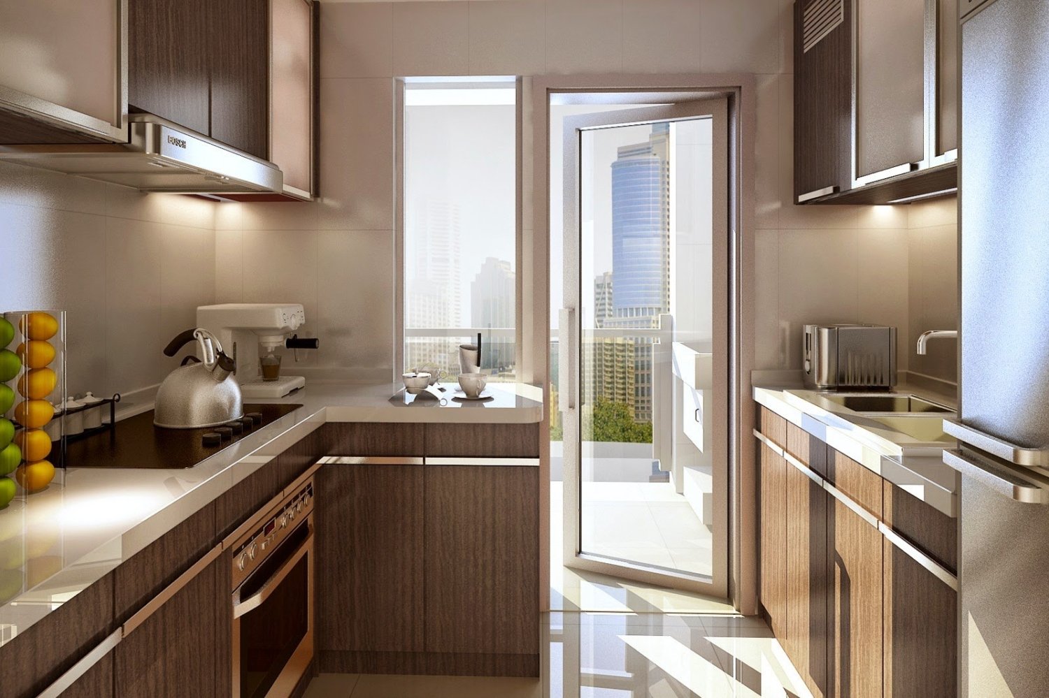 25 идей интерьера кухни с балконной дверью, от 9 до 15 квадратных метров