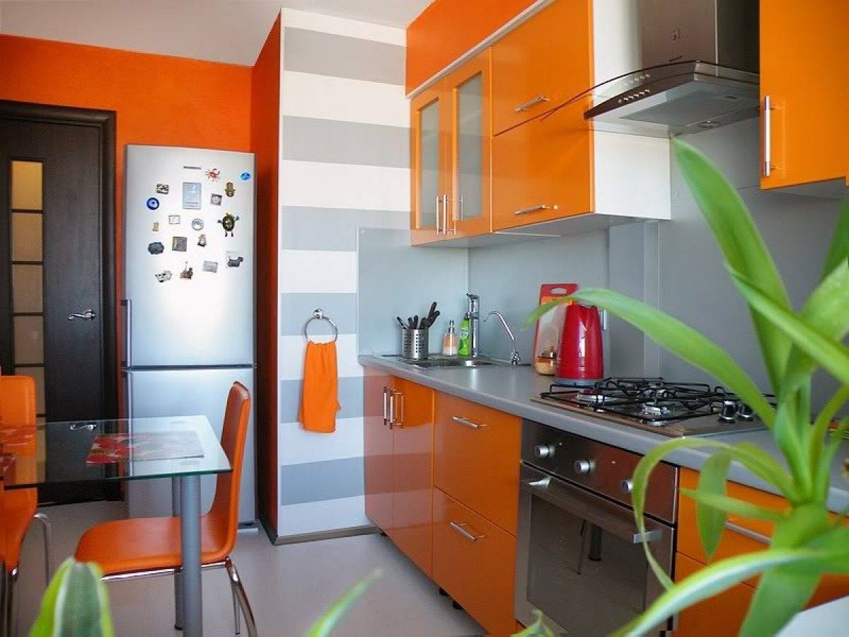 Оранжевая кухня в интерьере (48 фото): как сочетать кухонный гарнитур цвета оранж с другими оттенками своими руками, инструкция, фото и видео-уроки