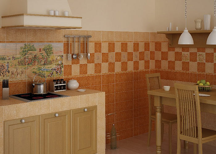 Панно из плитки на кухню: 80+ ярких фотоидей для декора фартука и кухонной отделки