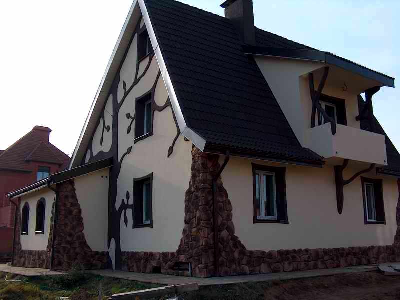 Фасад дачного дома – чем отделать, обоснование выбора материала, варианты отделки для строений из газобетона и бруса