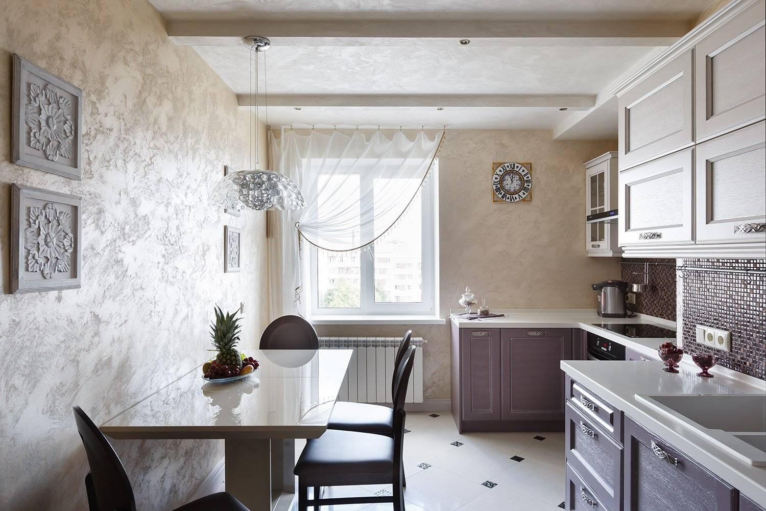 20 замечательных интерьеров кухни с декоративной штукатуркой на стенах