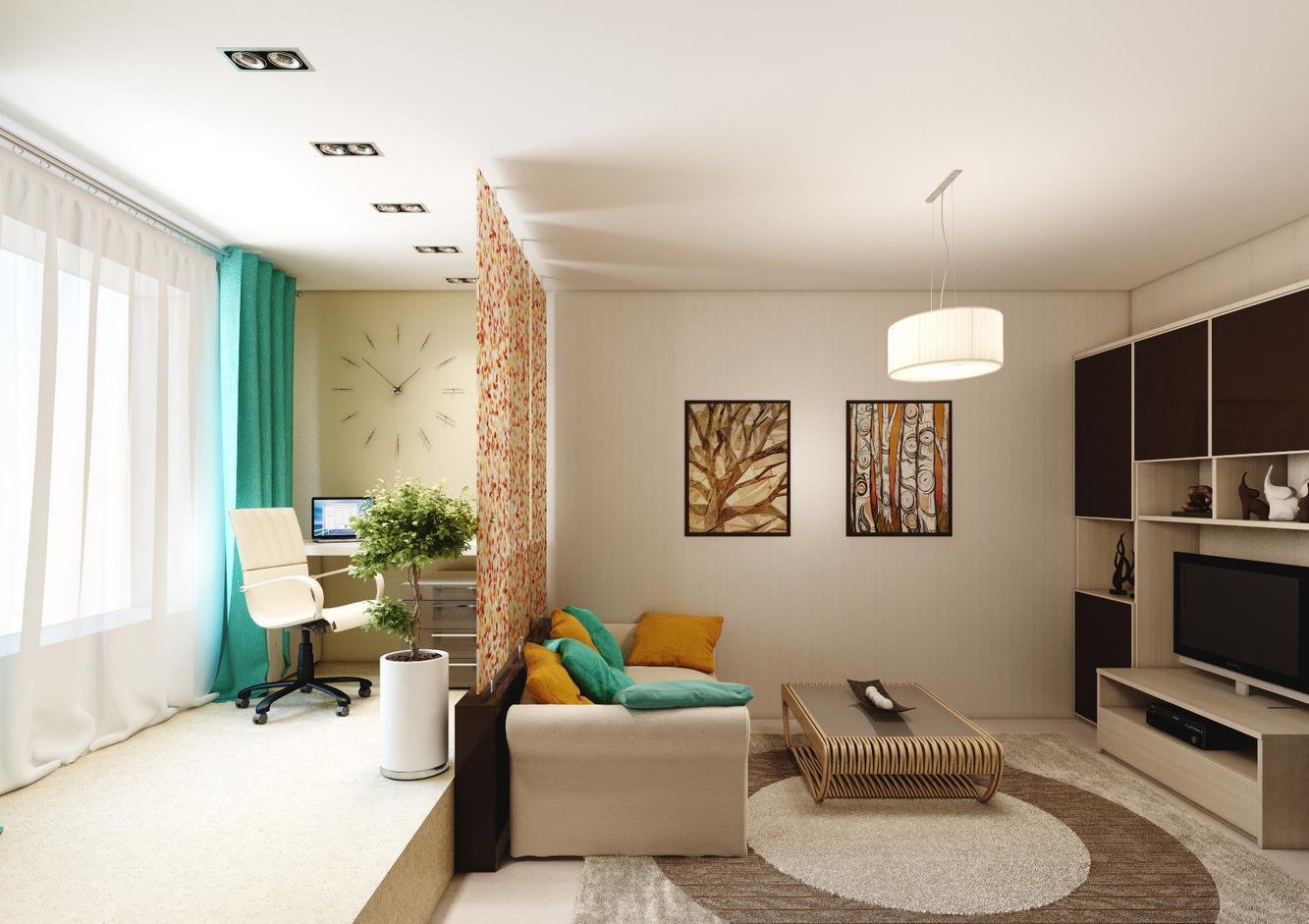Дизайн спальни-гостиной 16 кв. м (49 фото): интерьер и планировка совмещенной комнаты