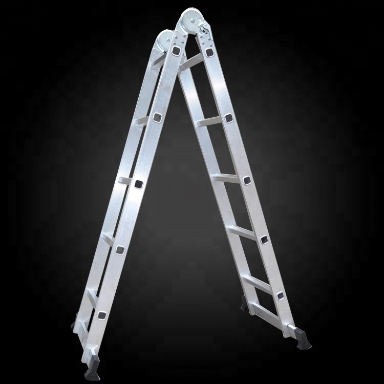 Складная алюминиевая лестница-трансформер: раскладные 6 метров, металлические centaure 3x14, алюминий