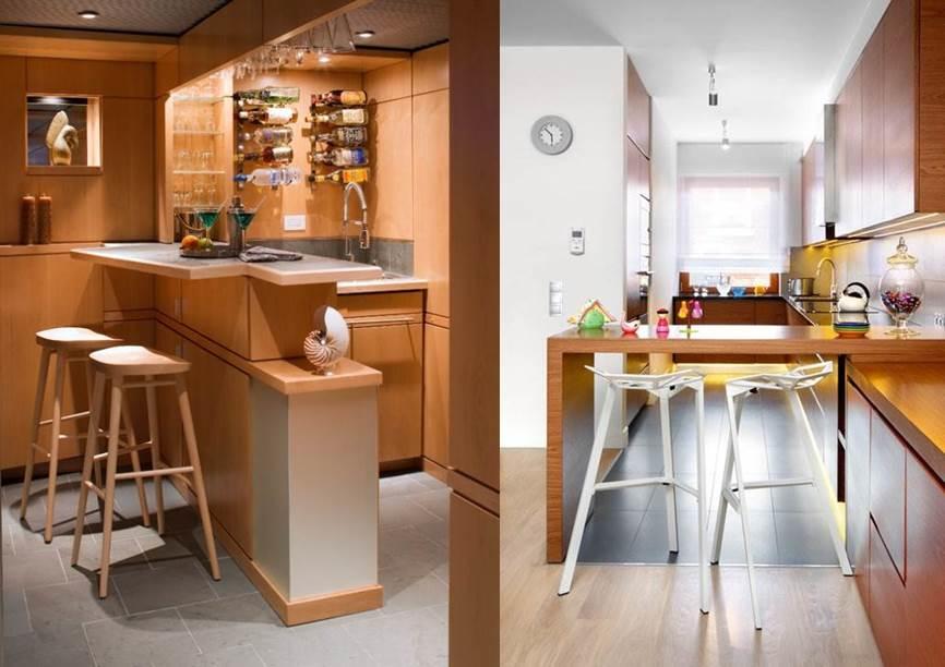 Дизайн кухни с барной стойкой – 67 фото разных вариантов, оформление и размещение своими руками