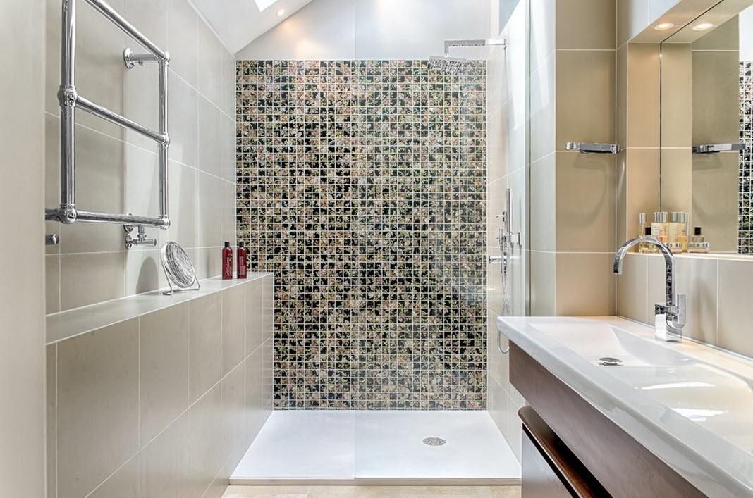 Дизайн ванной комнаты фото с элементами мозаики фото