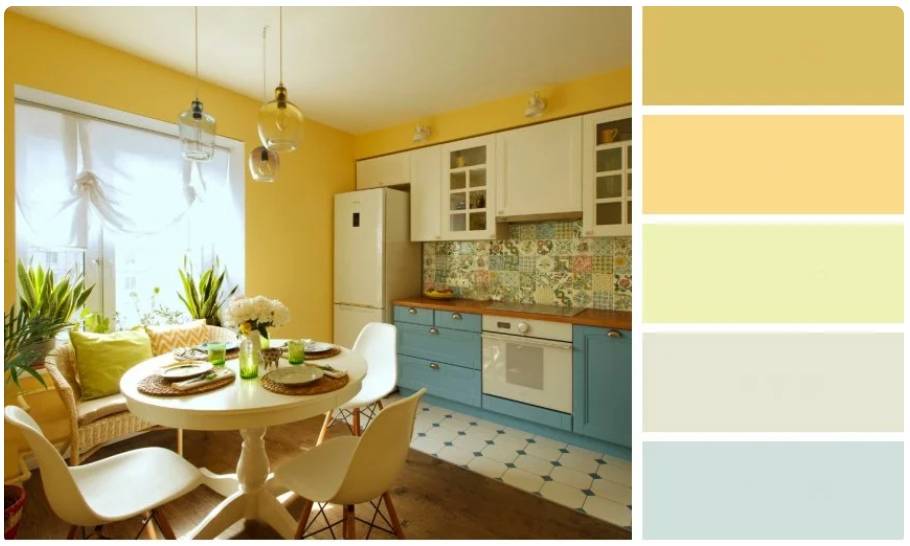 9 принципов сочетания цветов в интерьере кухни