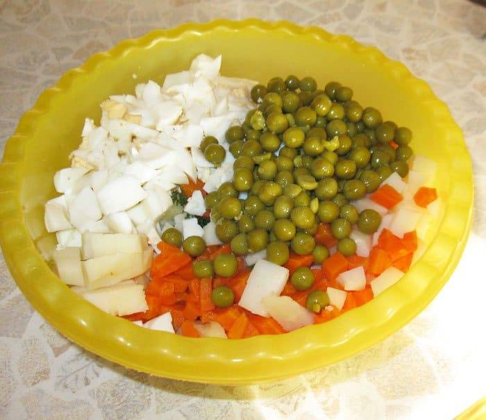 Идеальный салат оливье: классические рецепты с колбасой и мясом