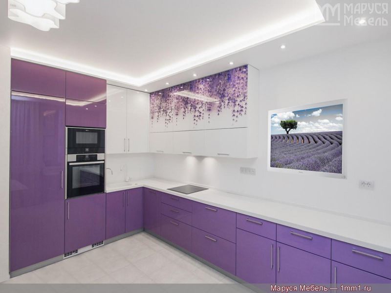Глянцевая кухня: подходящий цвет, стиль, реальные фото