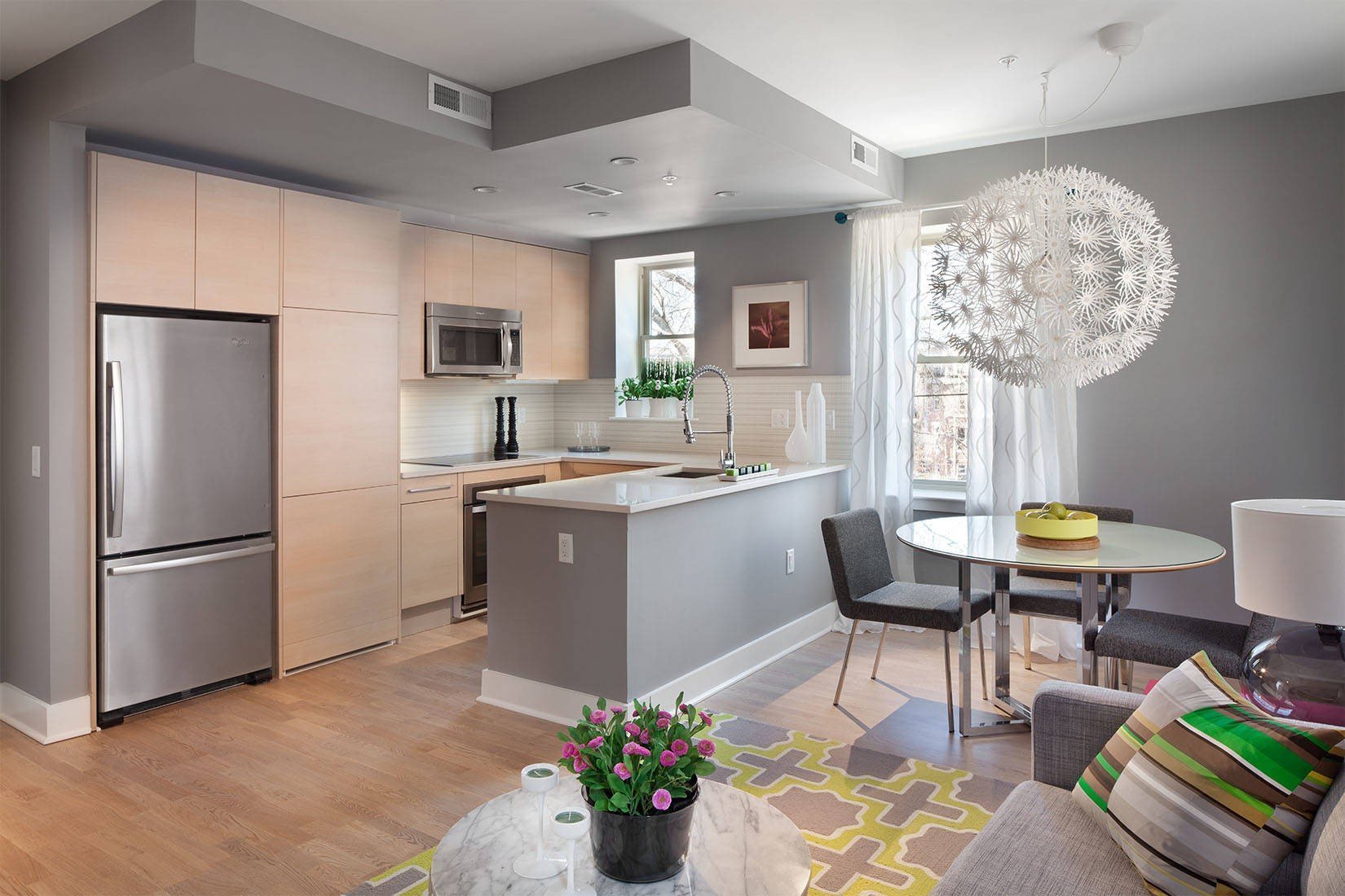 Дизайн кухни-гостиной 20 кв.м: стили, цветовое оформление и варианты отделки