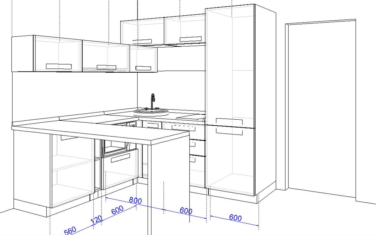 Проектирование кухни с нуля: 3 простых шага и примеры готовых проектов