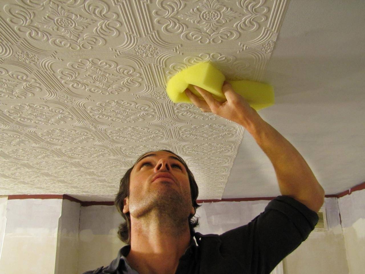 Как покрасить потолок из пенопласта своими руками? обзор +видео
