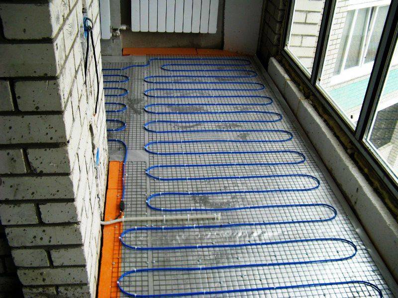 Теплый пол на балкон под плитку: плюсы и минусы, особенности монтажа. электрический теплый пол на балконе под плитку - все о строительстве