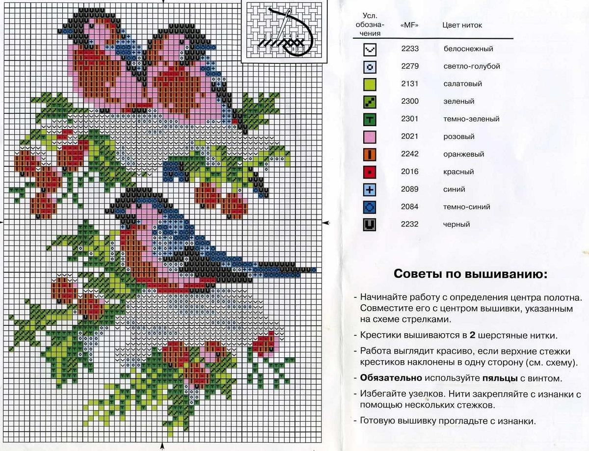 Вышивка крестиком интересные схемы