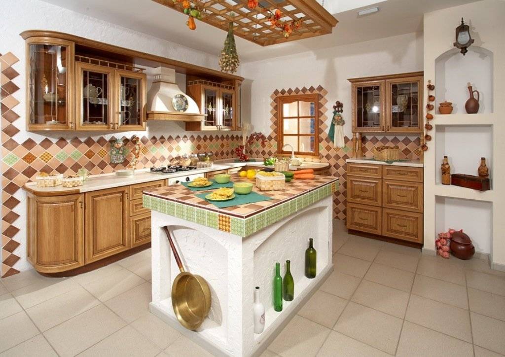 Деревенская романтика на вашей кухне - 64 фото примера