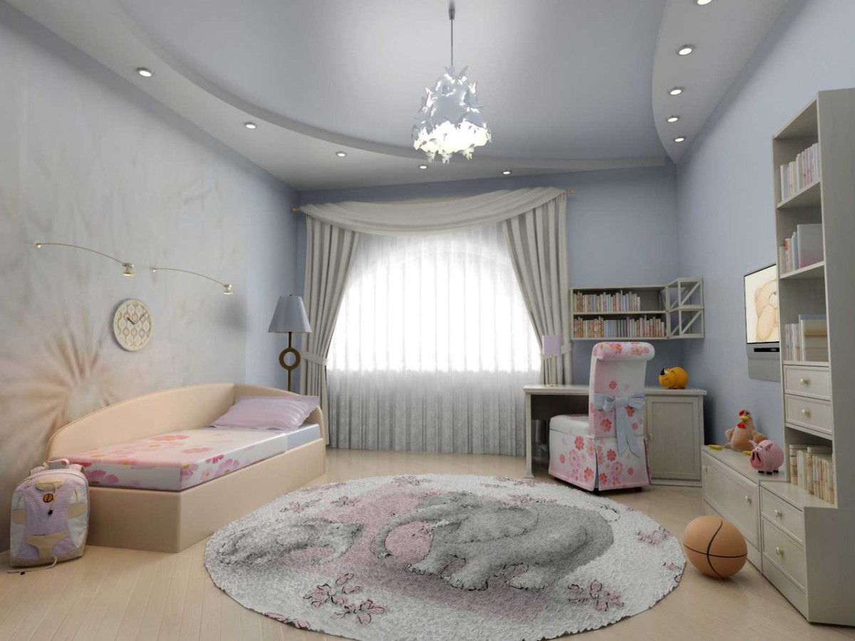 Потолок в детской комнате: 75 фото в интерьере, идеи для девочки или мальчика