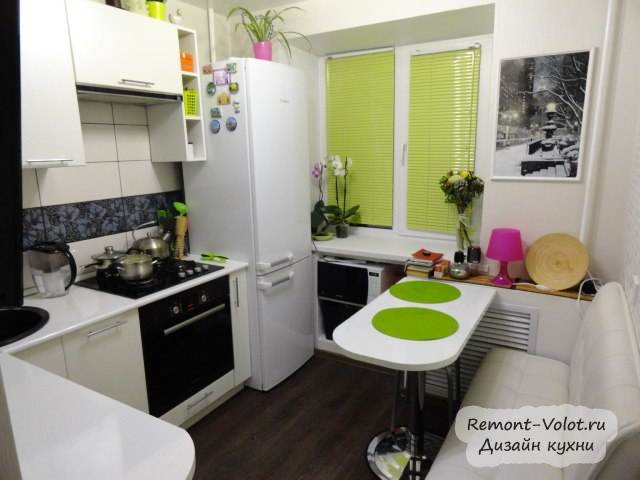 Дизайн угловой белой кухни 5,7 кв.м (12 фото)