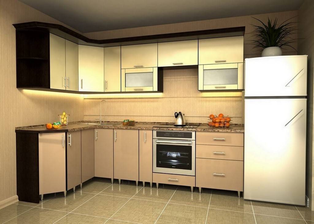 Радиусные кухни: размеры для кухни из мдф с закругленными фасадами