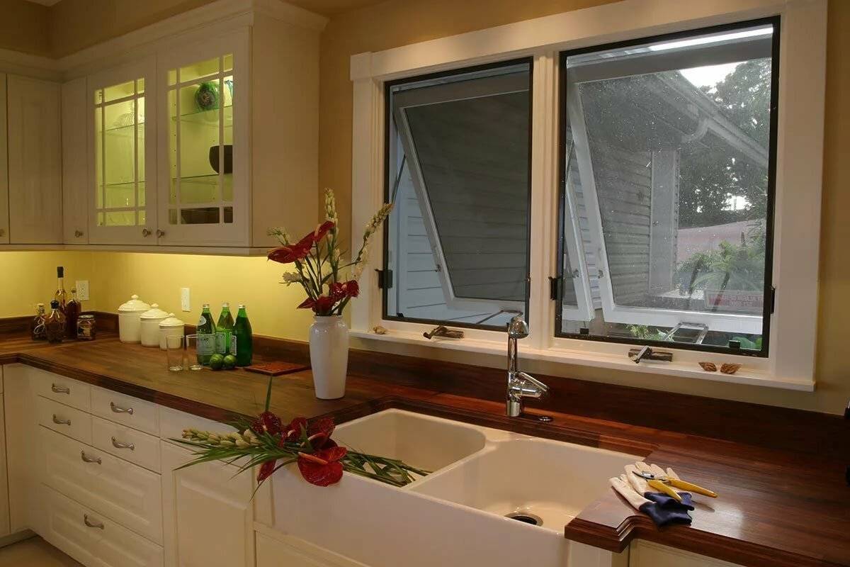 Дизайн кухни с окном: оригинальные идеи с фото-примерами
