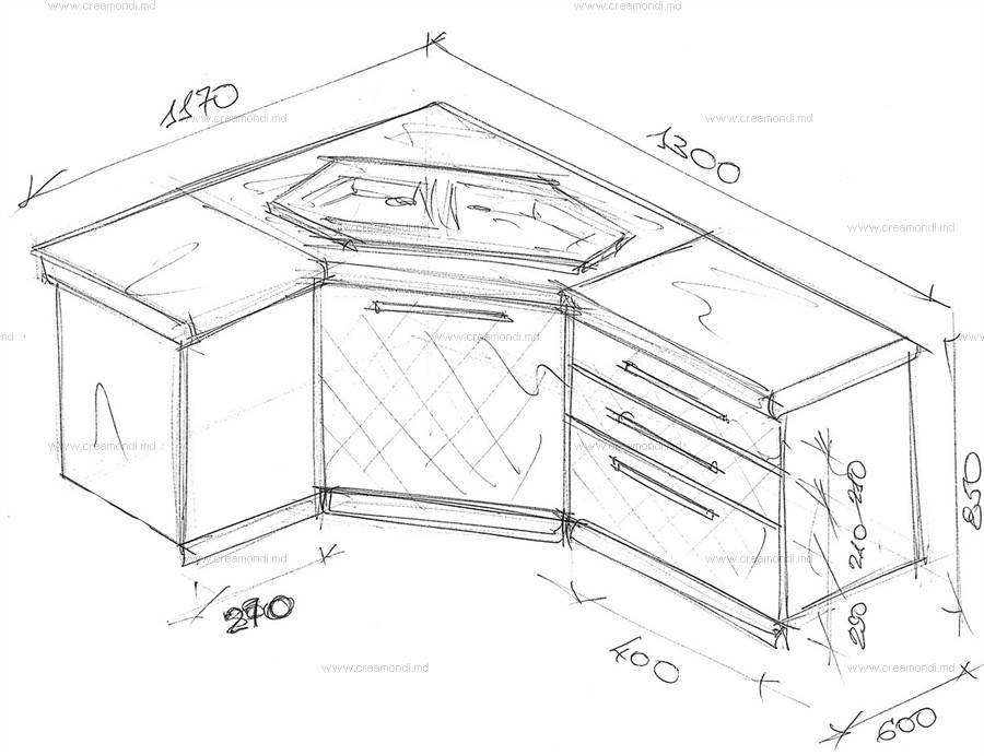 Угловая тумба под мойку для кухни: размеры, конструкция, принцип изготовления