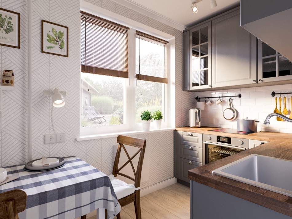 Дизайн маленькой кухни - 40 фото реальных интерьеров |