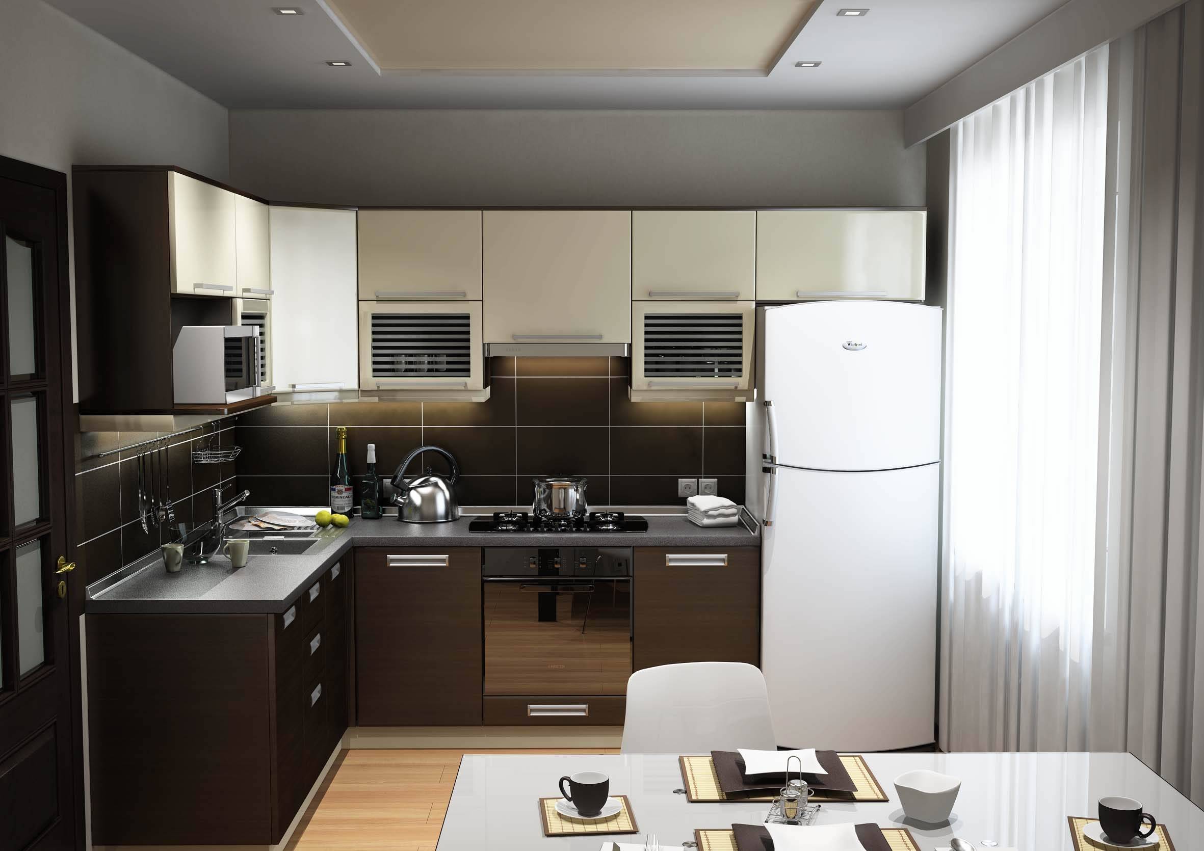 Дизайн кухни 9 кв. м (37 фото в квартирах) - новинки 2022 года