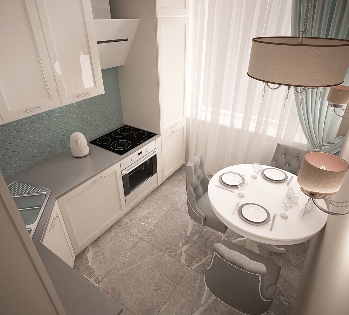 Дизайн кухни 7 кв. м с холодильником (24 фото) - новинки 2021-2022 года