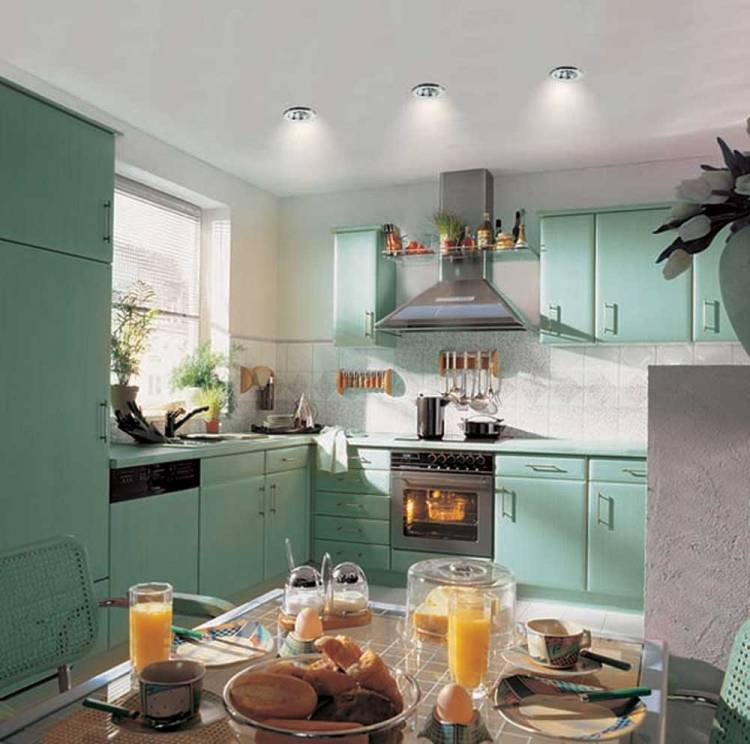 Потолочные светильники на вашей кухне: потрясающая красота и море света