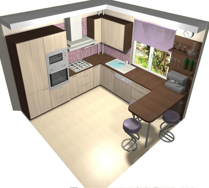 Дизайн кухни 5 кв м: планировка с холодильником, малогабаритный интерьер
 - 41 фото