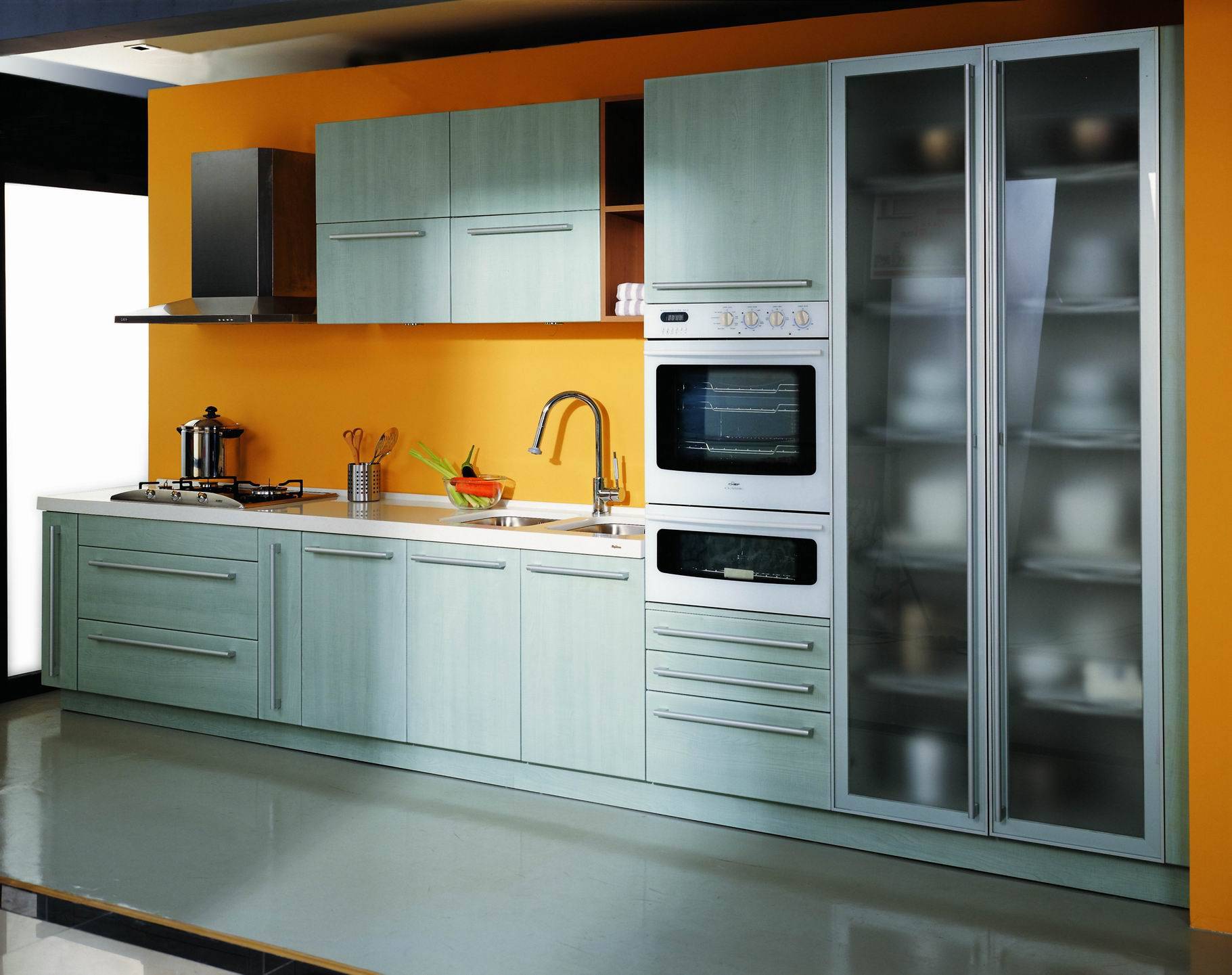 Цвет фасада кухни — как выбрать удачный вариант? (+70 фото)