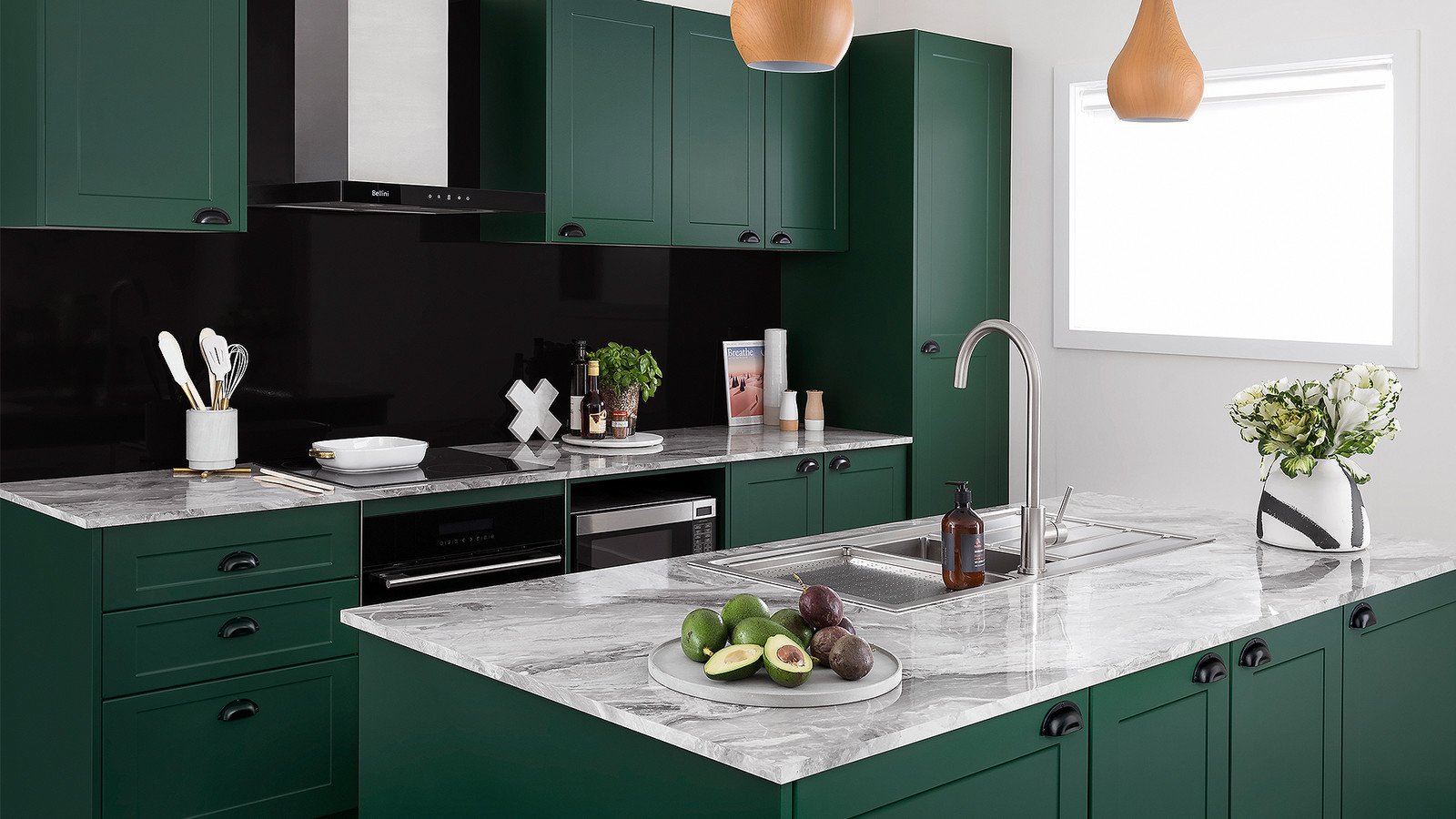 Кухня в зеленом цвете дизайн фото и видео