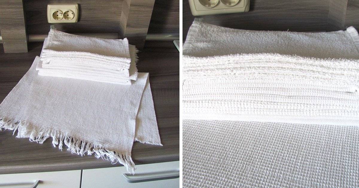 Как отстирать кухонные полотенца от пятен в домашних условиях