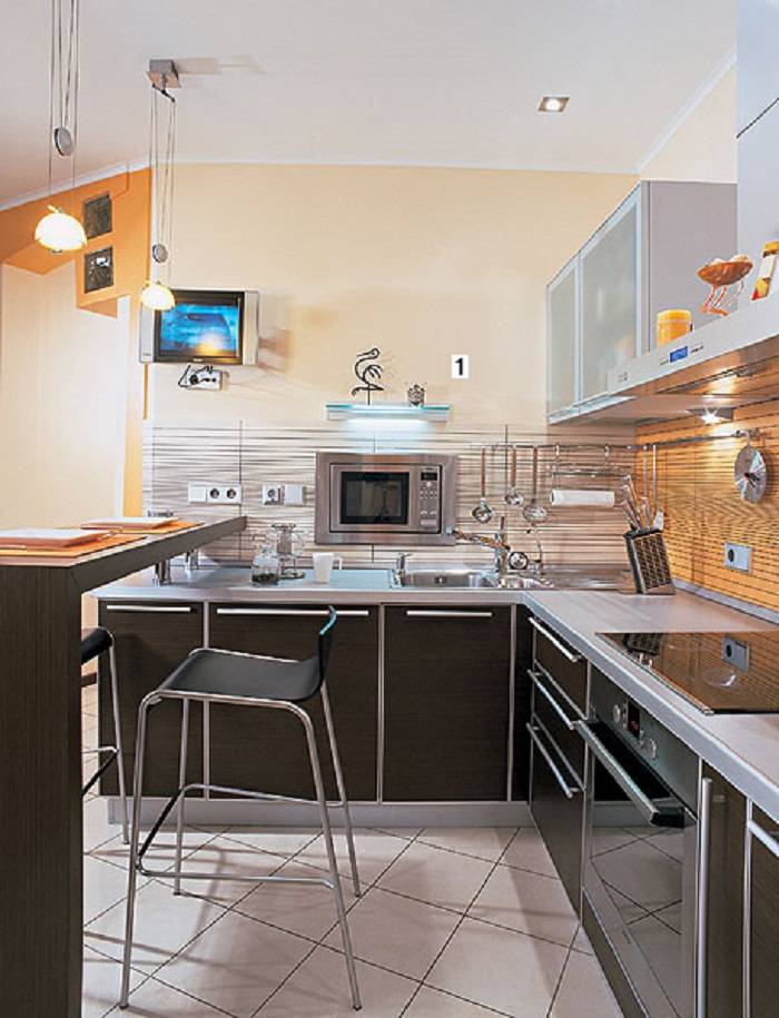 Г-образная кухня: лучшие варианты планировки и размещение элементов интерьера (105 фото)