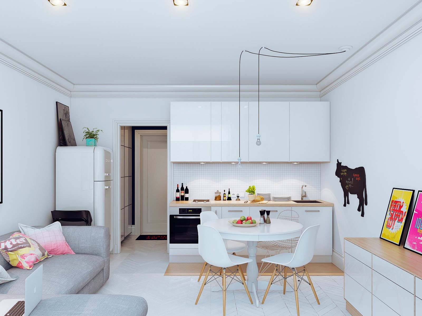 Кухня-гостиная площадью 14 кв. м: как создать стильный интерьер