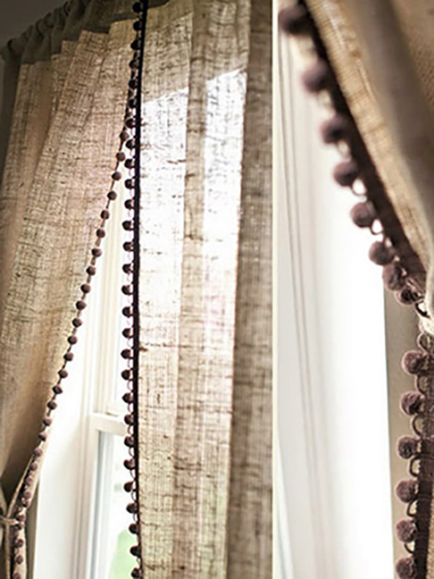 Льняные шторы - 115 фото идей дизайна штор из льна в современном интерьере