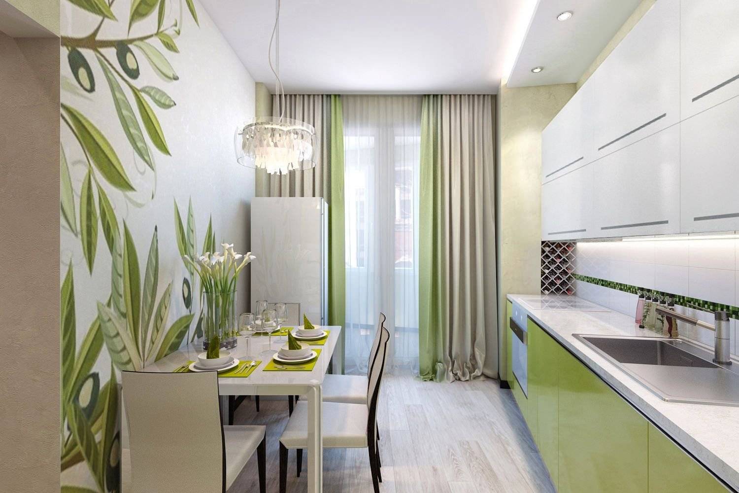 Зеленая кухня: фото идеи дизайна интерьера с разными сочетаниями цветов