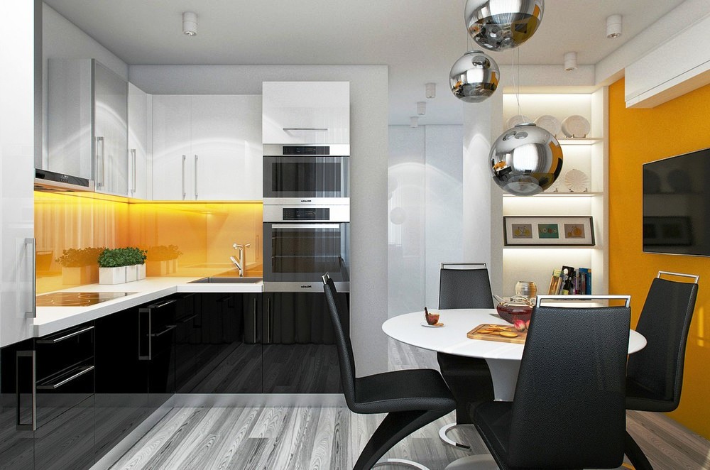 Дизайн кухни 9 кв.м. - 85 фото, красивые интерьеры кухонь, идеи ремонта