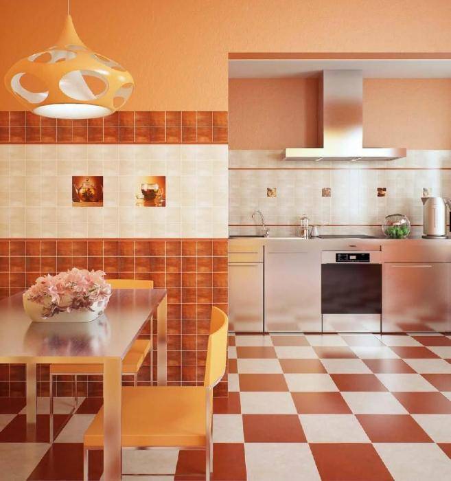 Плитка для кухни на фартук: 200 фото дизайн новинок и сочетаний цвета